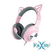 FOXXRAY 閃喵響狐電競耳機麥克風(BAL62) 粉紅