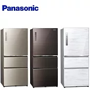 Panasonic 國際牌 ECONAVI 610L三門一級能變頻電冰箱(全平面無邊框玻璃) NR-C611XGS -含基本安裝+舊機回收 曜石棕(T)