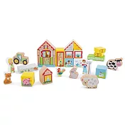 【荷蘭 New Classic Toys】寶寶積木農場疊疊樂(28件組) 10820