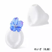 【+d】日本製Flower Man 系列純白陶瓷迷你花器(客廳房間療癒小物) 跪座