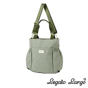 Legato Largo 淡雅輕盈 可水洗 雲朵狀托特包- 橄欖綠