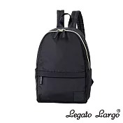 Legato Largo 休閒簡約防潑水後背包 Small size- 黑色