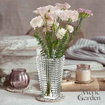 【Meric Garden】歐式輕奢璀璨透明水晶花瓶/裝飾花器/桌面擺飾