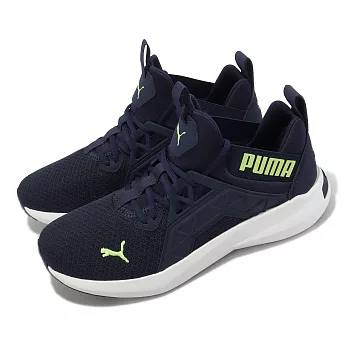 Puma 慢跑鞋 Softride Enzo NXT 男鞋 藍 黃 緩震 襪套式 基本款 運動鞋 19523417