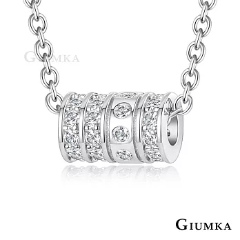 GIUMKA純銀項鍊925純銀女短項鏈浪漫小鑽環女鍊銀色/玫金色任選MNS22034 45cm 銀色