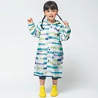 日本Wpc. 空氣感兒童雨衣/防水外套 附收納袋(120-140cm)L 湖藍橫紋