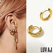 LUV AJ 好萊塢潮牌 金色簡約 經典小圓耳環 PLAIN AMALFI HUGGIES