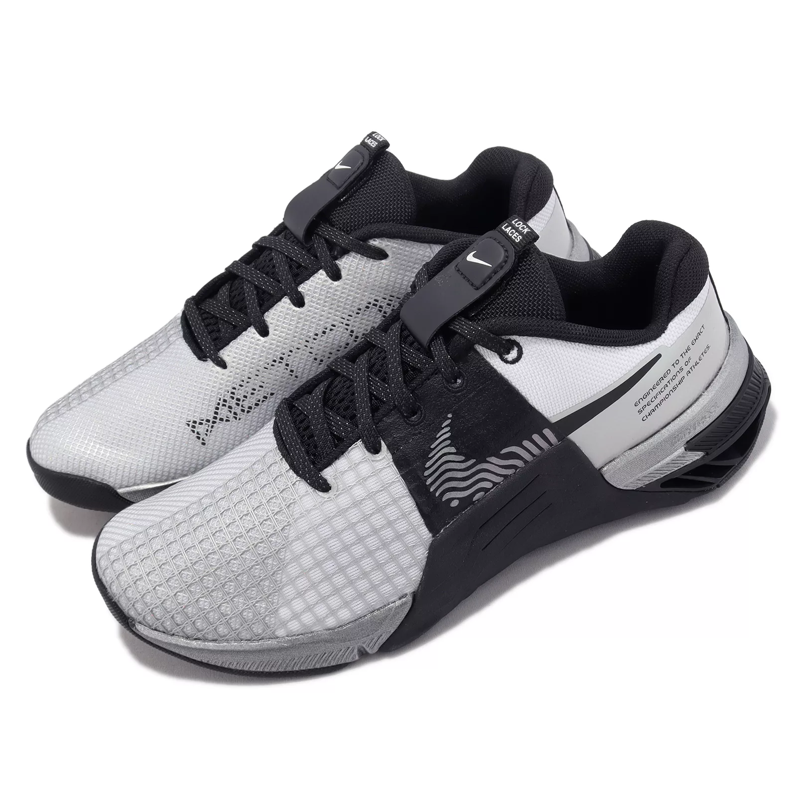 Nike 訓練鞋 Wmns Metcon 8 PRM 女鞋 銀 黑 健身 舉重 緩震 運動鞋 DQ4681-100