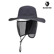 【BLACKYAK】SAHARA防曬圓盤帽 M 碳灰-58cm