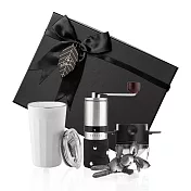 【PO:Selected】丹麥棱角保溫杯咖啡三件禮盒組(棱角保溫杯460ml-共3色/不鏽鋼磨芯咖啡磨2.0/咖啡濾網) 白