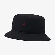 NIKE JORDAN BUCKET JM WASHED CAP 漁夫帽-黑-DC3687011 S 黑色