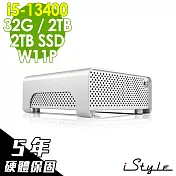 iStyle M1 迷你雙碟電腦i5-13400/32G/2TSSD+2TBHDD/WIFI/W11P/5年保