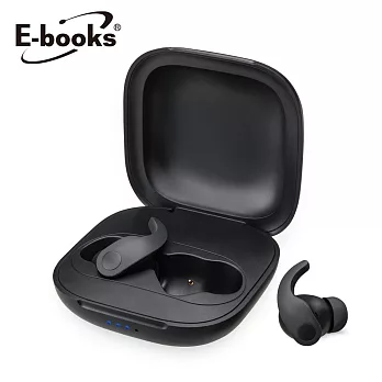 E-books SS37 真無線高感度專業級藍牙5.3耳機 黑