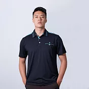 【遊遍天下】MIT台灣製男款吸濕排汗抗UV機能POLO衫 GS1039 M 丈青藍