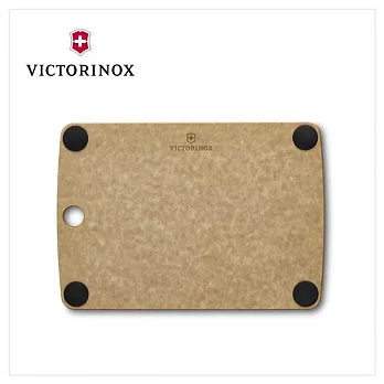 VICTORINOX 瑞士維氏 多合一防滑砧板XS附凹槽 25.4*17.8*0.6cm 咖/黑 7.4124/7.4124.3 咖