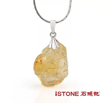石頭記 天然黃水晶項鍊-財源廣進(C)