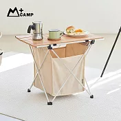 【韓國M+CAMP】戶外露營便攜摺疊式蛋捲桌(附置物袋)