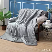 義大利La Belle《純色典範》100%天絲抗菌涼被(5x6.5尺)-灰色