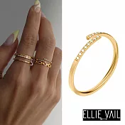 ELLIE VAIL 邁阿密防水珠寶 金色細緻鑲鑽戒指 Patrice Dainty 5