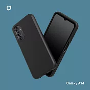 犀牛盾 Samsung Galaxy A14 (4G/5G共用) (6.6吋) SolidSuit 經典防摔背蓋手機保護殼 - 經典黑