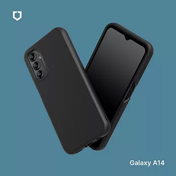 犀牛盾 Samsung Galaxy A14 (4G/5G共用) (6.6吋) SolidSuit 經典防摔背蓋手機保護殼 - 經典黑