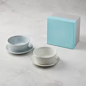 有種創意 - 日本美濃燒 - 花見雕紋碗盤- 禮盒組(4件式) - 430 ml