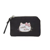 【Hello Kitty】甜心凱蒂-票卡零錢包-黑 KT03D06BK