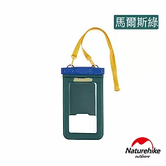Naturehike 夾棉充氣浮力IPX8可觸控手機防水袋 BS015 馬爾斯綠