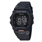 DIGITEC 數碼科技 DG-5169T 繽紛色彩百搭電子錶 黑色