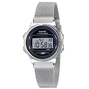 DIGITEC 數碼科技 MDG-6065R 休閒米蘭錶帶多功能防水電子錶 銀色