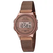 DIGITEC 數碼科技 MDG-6065R 休閒米蘭錶帶多功能防水電子錶 玫瑰金
