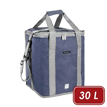《IBILI》Dalvik肩背保冷袋(灰藍30L) | 保溫袋 保冰袋 野餐包 野餐袋 便當袋