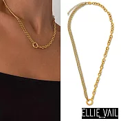 ELLIE VAIL 邁阿密防水珠寶 立體圓形古巴鍊X細緻小圓雙層項鍊 Jasper Multi