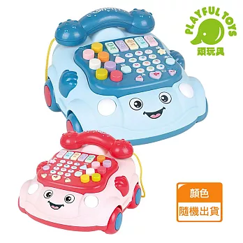 【Playful Toys 頑玩具】聲光益智電話車 (嬰兒玩具 寶寶音樂玩具 早教故事機) YL78921A