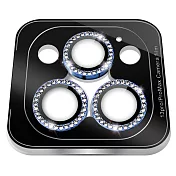 CITY BOSS 點鑽鏡頭貼+貼膜神器 for iPhone 13 pro 6.1 / 13 Pro Max 6.7-3眼 海藍