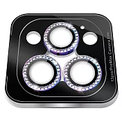 CITY BOSS 點鑽鏡頭貼+貼膜神器 for iPhone 13 pro 6.1 / 13 Pro Max 6.7-3眼 燒鈦色