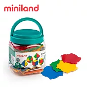 【西班牙miniland】創意啟蒙智慧片54件提桶組