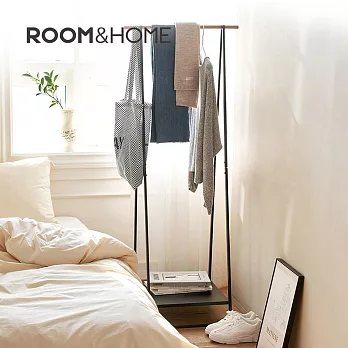 【韓國ROOM&HOME】A字型多功能置物掛衣架/衣帽架-DIY- 個性黑