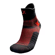 EGXtech 衣格P82I中筒籃球襪(黑紅色)M號2雙入