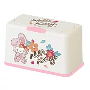 【Sanrio 三麗鷗】多功能口罩收納盒 2023兔年 凱蒂 收納盒 衛生紙盒 (約放50入)(20.5*10.5*13cm) 兔兔HELLO KITTY
