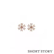 【Short Story】綻放花朵鍍玫瑰金耳環