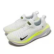 Nike 慢跑鞋 Wmns ReactX Infinity Run 4 白 螢光黃 女鞋 緩震 針織 運動鞋 DR2670-101