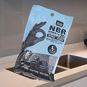 百研/黑色NBR耐油手套-20枚入x6包 L L