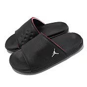 Nike 拖鞋 Jordan Play Slide GS 女鞋 大童鞋 黑 紅 皮革 一片拖 運動拖鞋 喬丹 DN3596-060