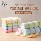 【OKPOLO】台灣製造細軌道吸水毛巾-12入組(純棉家庭首選) 綜合