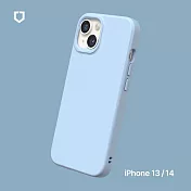 犀牛盾 iPhone 14 / 13 共用 (6.1吋) SolidSuit 經典防摔背蓋手機保護殼 - 冰河藍