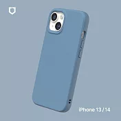 犀牛盾 iPhone 14 / 13 共用 (6.1吋) SolidSuit 經典防摔背蓋手機保護殼 - 海潮藍