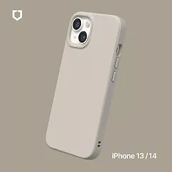 犀牛盾 iPhone 14 / 13 共用 (6.1吋) SolidSuit 經典防摔背蓋手機保護殼 ─ 貝殼灰