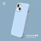 犀牛盾 iPhone 14 Plus (6.7吋) SolidSuit (MagSafe 兼容) 防摔背蓋手機保護殼- 冰河藍