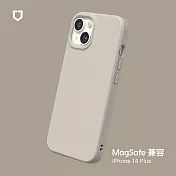 犀牛盾 iPhone 14 Plus (6.7吋) SolidSuit (MagSafe 兼容) 防摔背蓋手機保護殼- 貝殼灰